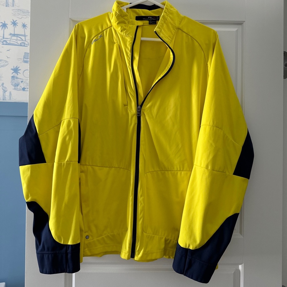 RLX Men’s Zip Up Jacket Size L Yellow